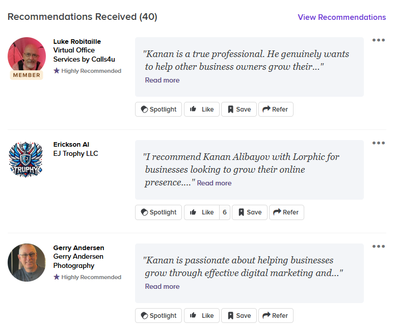 Alignable 40 recommendations for Kanan Alibayov